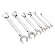 Sealey Flare Nut Spanner Set 6pc Metric