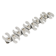 Sealey Crow's Foot Wrench Set 10pc Flare Nut 3/8"Sq Drive Metric