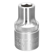 Sealey WallDrive® Socket 9mm 1/2"Sq Drive