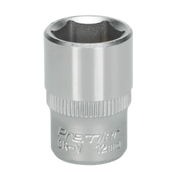 Sealey WallDrive® Socket 12mm 1/4"Sq Drive