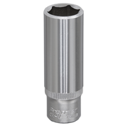 Sealey WallDrive® Socket 12mm Deep 1/4"Sq Drive