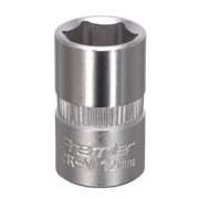 Sealey WallDrive® Socket 12mm 3/8"Sq Drive S3812