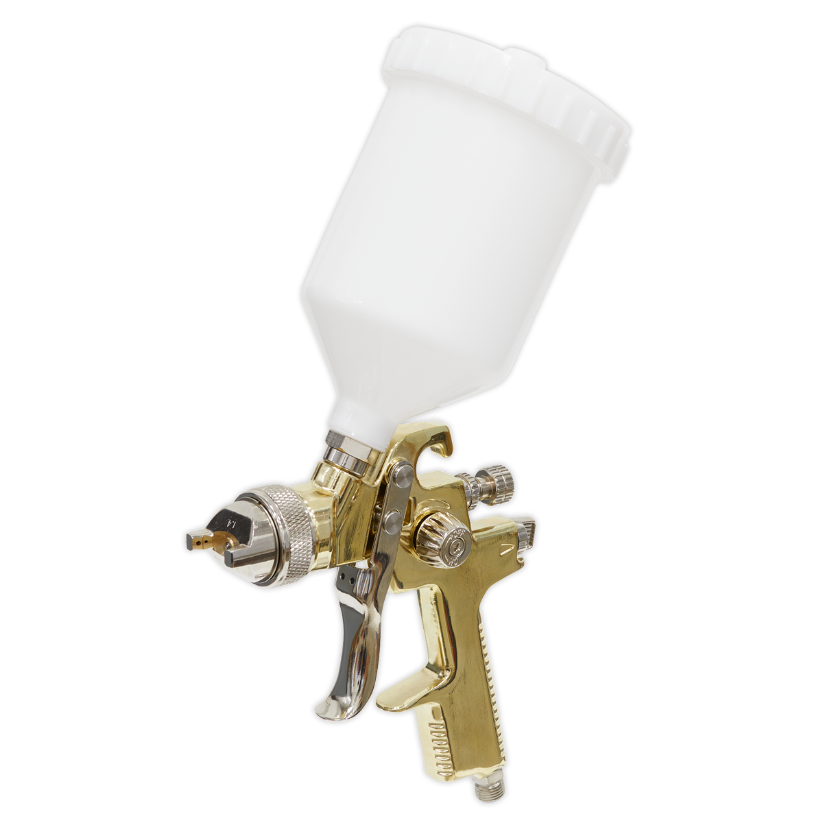 Sealey Gravity Feed Spray Gun - 1.4mm Set-Up Gold Series