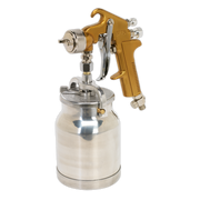 Sealey Spray Gun Suction Feed Siegen Brand - 1.7mm Set-Up