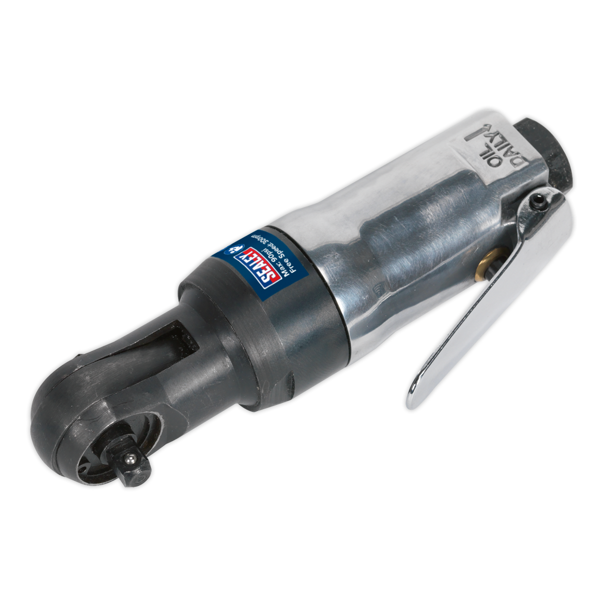Sealey Air Ratchet Wrench 1/4"Sq Drive Super Stubby