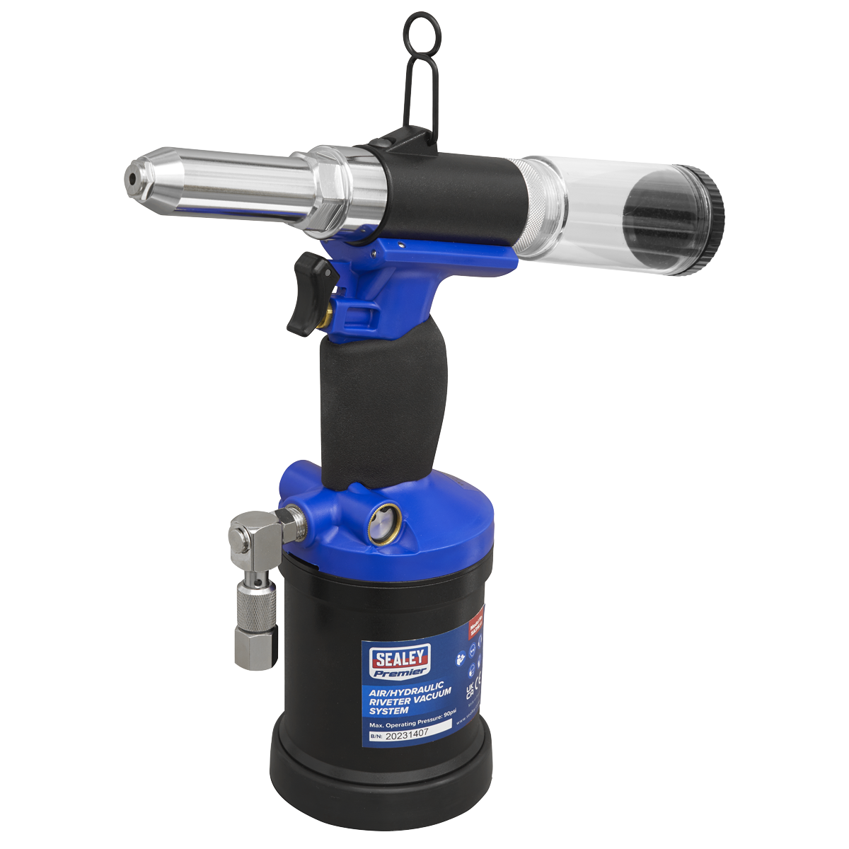 Sealey Air/Hydraulic Riveter Heavy-Duty Vacuum System