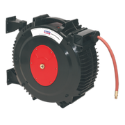 Sealey Retractable Air Hose Reel 15m Ø13mm ID Rubber Hose