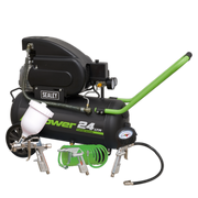 Sealey Air Compressor 24L Direct Drive 2hp with 4pc Air Accessory Kit SAC2420EPK