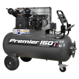 Sealey Air Compressor 150L Belt Drive 3hp with Front Control Panel