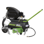 Sealey Air Compressor 50L Direct Drive 2hp with 4pc Air Accessory Kit SAC5020EPK