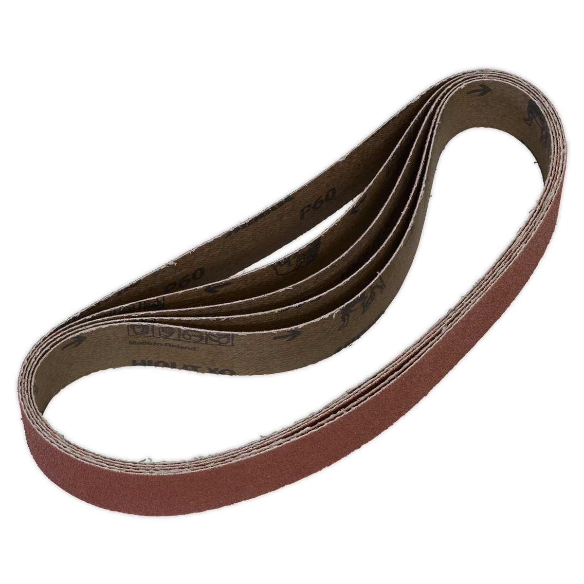 Sealey Sanding Belt 30 x 540mm 60Grit Pack of 5