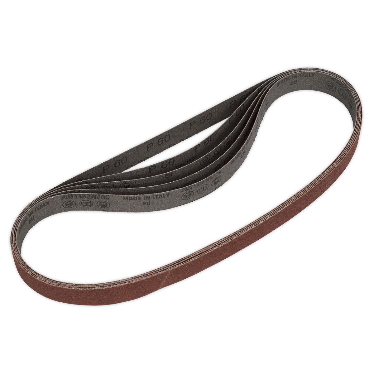 Sealey Sanding Belt 25 x 762mm 60Grit Pack of 5