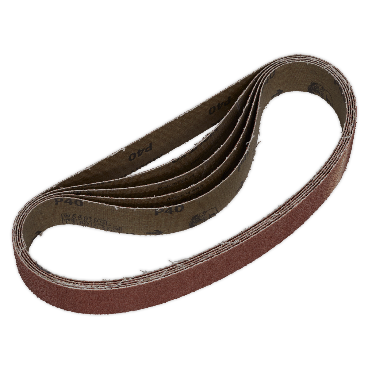 Sealey Sanding Belt 30 x 540mm 40Grit Pack of 5