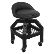 Sealey Creeper Stool Pneumatic with Adjustable Height Swivel Seat & Back Rest SCR03B