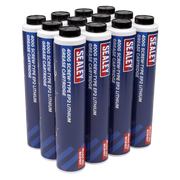 Sealey Screw-Type EP2 Lithium Grease Cartridge 400g Pack of 12