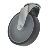 Sealey Medium-Duty Thermoplastic Bolt Hole Swivel Castor Wheel Ø100mm - Trade