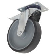 Sealey Medium-Duty Thermoplastic Swivel Castor Wheel with Total Lock Ø100mm - Trade