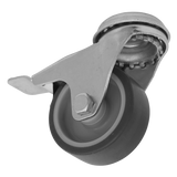 Sealey Medium-Duty Thermoplastic Bolt Hole Caster Wheel with Total Lock Ø50mm - Trade