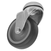 Sealey Medium-Duty Thermoplastic Bolt Hole Swivel Castor Wheel Ø75mm - Trade