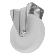 Sealey Heavy-Duty Nylon Fixed Plate Castor Wheel Ø100mm - Trade
