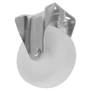 Sealey Heavy-Duty Nylon Castor Wheel Fixed Plate Ø125mm - Trade
