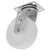 Sealey Heavy-Duty Nylon Swivel Castor Wheel Ø125mm - Trade