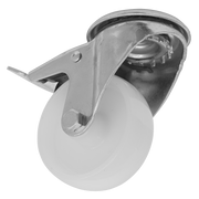 Sealey Heavy-Duty Nylon Castor Wheel Bolt Hole with Total Lock Ø80mm - Trade