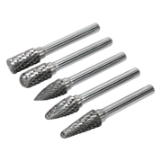 Sealey Tungsten Carbide Rotary Burr Set 5pc