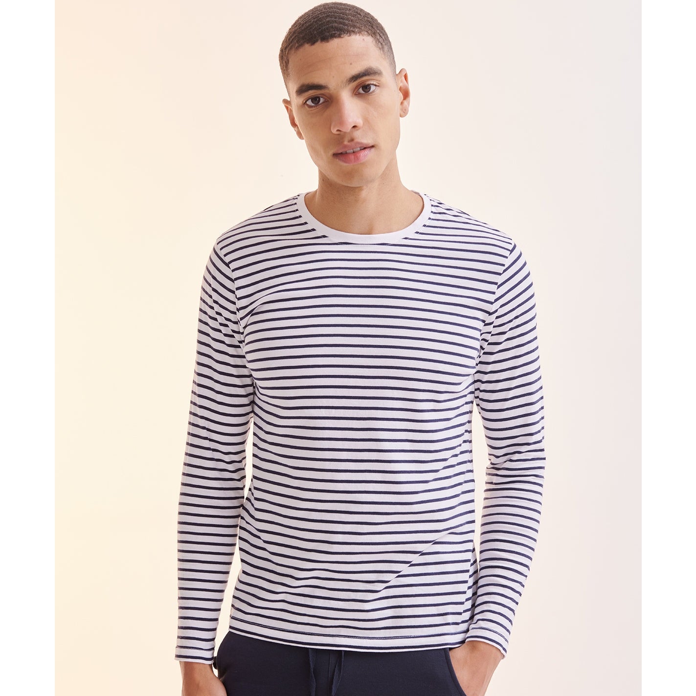 Sf Unisex Long-Sleeved Striped T