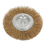 Sealey Flat Wire Brush Ø100mm Ø6mm Shaft