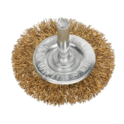 Sealey Flat Wire Brush Ø50mm with 6mm Shaft