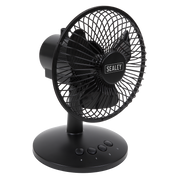 Sealey Oscillating USB Desk Fan 3-Speed 6"