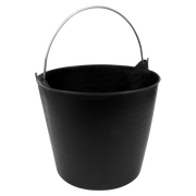 Sealey Heavy-Duty Flexi Tub 26L with Metal Handle - Black