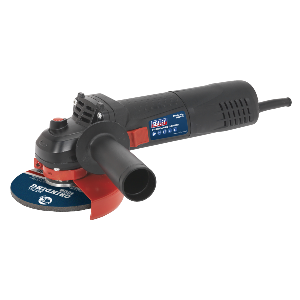 Sealey Angle Grinder Ø115mm 750W/230V Slim Body