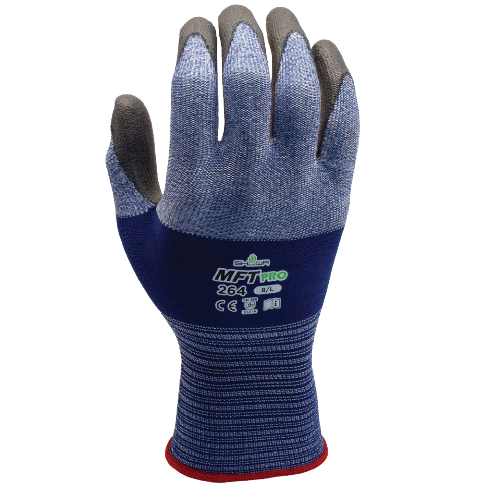 Showa MFT PRO 264 PU Gloves – Precision Grip Work Gloves (Size L)