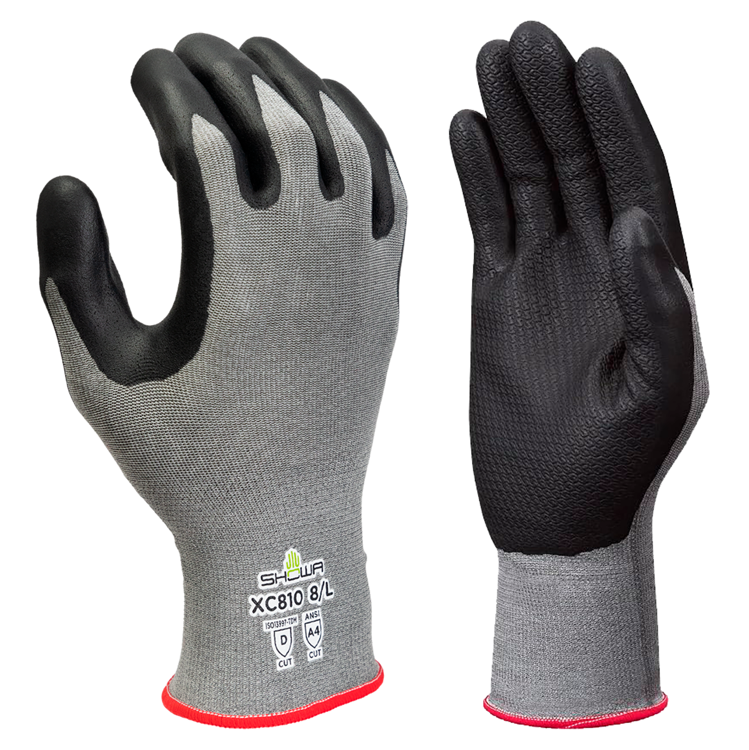 Showa XC810 Cut-Resistant Gloves (Size 9/XL) – 18-Gauge, Touchscreen Compatible