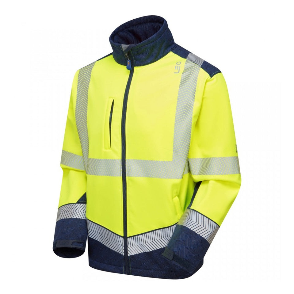 Leo Workwear BOWDEN Leo EcoViz Softshell Jacket