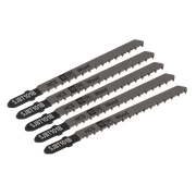 Sealey Jigsaw Blade Hard Wood 100mm 10tpi - Pack of 5