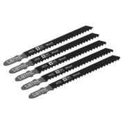 Sealey Jigsaw Blade General Wood 100mm 8tpi - Pack of 5