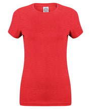Sf Feel Good Women's Stretch T-Shirt - Heather Red