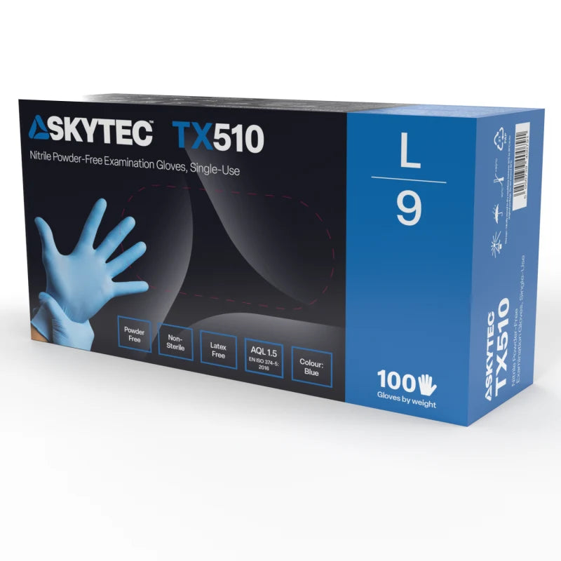 Skytec TX510 Blue 3.5g Nitrile Disp Box of 100