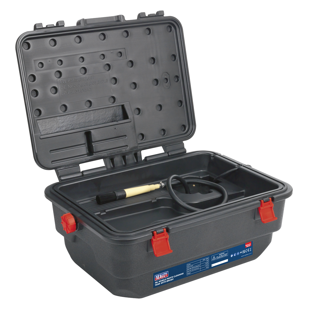 Sealey Mobile Parts Cleaning Tank with Brush