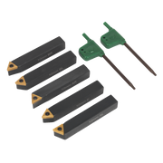 Sealey Indexable 10mm Lathe Turning Tool Set 5pc