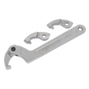 Sealey Adjustable C Spanner - Hook & Pin Wrench Set 4pc 32-76mm