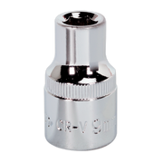 Sealey WallDrive® Socket 9mm 1/2"Sq Drive Fully Polished