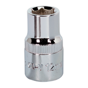 Sealey WallDrive® Socket 12mm 1/2"Sq Drive Fully Polished