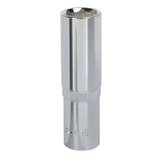 Sealey WallDrive® Socket 16mm Deep 1/2"Sq Drive Fully Polished