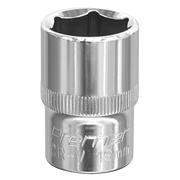 Sealey WallDrive® Socket 19mm 1/2"Sq Drive Fully Polished