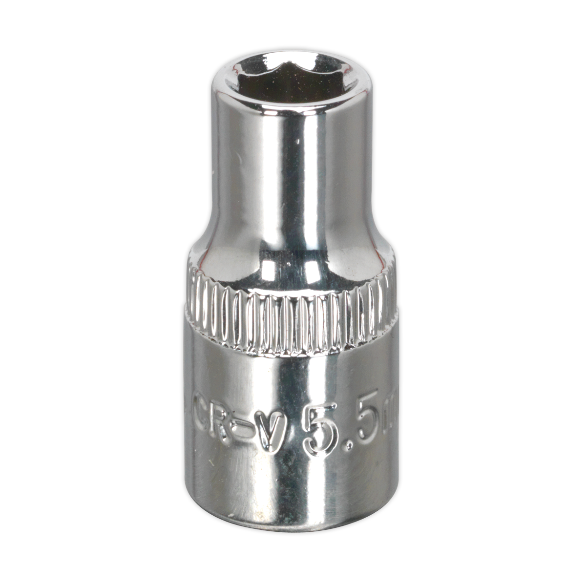 Sealey WallDrive® Socket 5.5mm 1/4"Sq Drive Fully Polished