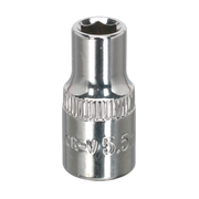 Sealey WallDrive® Socket 5.5mm 1/4"Sq Drive Fully Polished